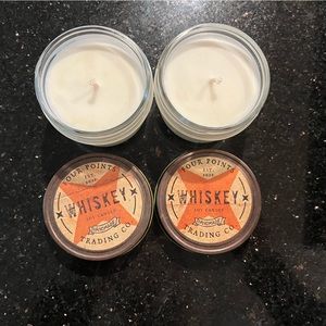 Whiskey scented soy candles